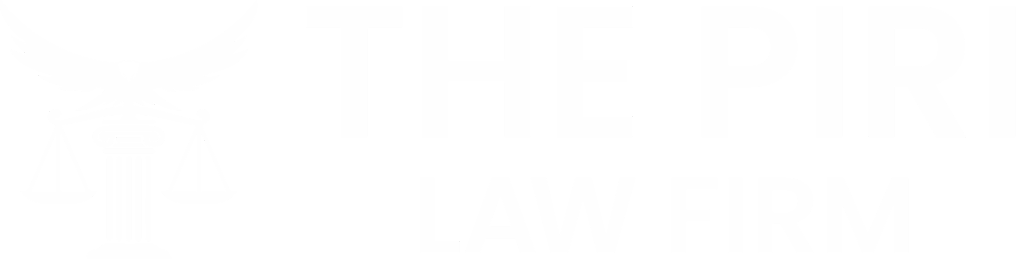 The Piri Law Firm White Logo